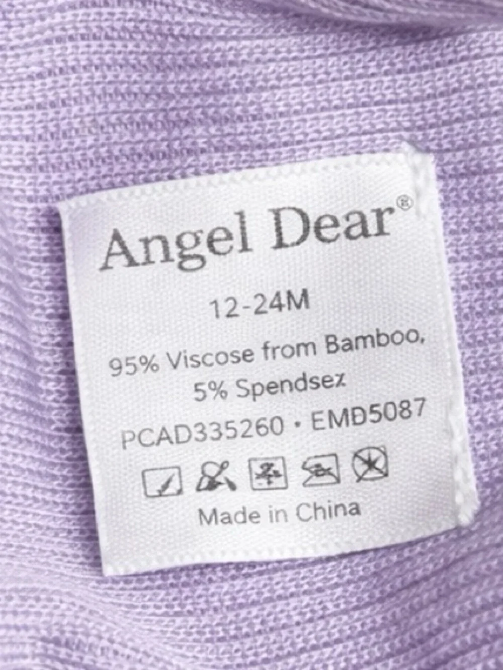 Angel Dear Baby Headband Bundle 3 Floral Lavender Bow Bamboo NWT